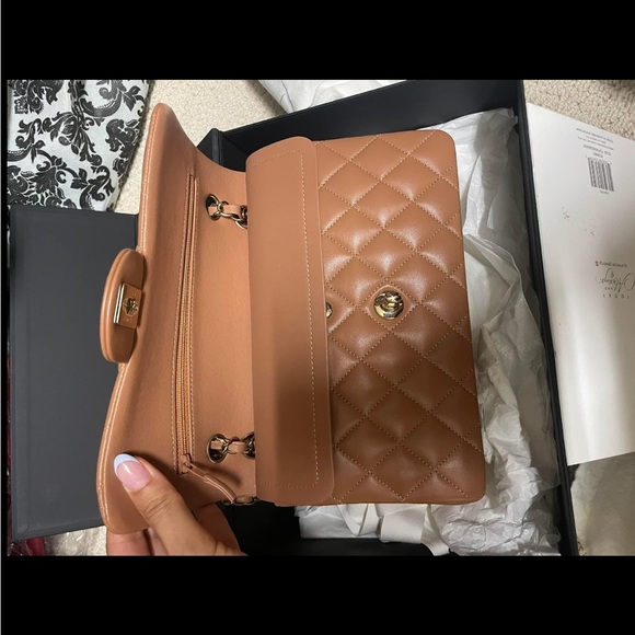 SOLD! Chanel small 22s caramel classic flap - Picture 10 of 11